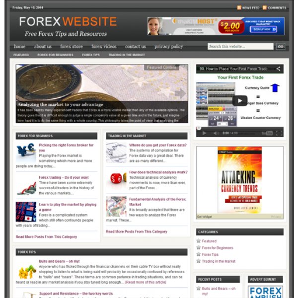 Forex Trading - Turnkey Niche Website Business Opportunity for Sale